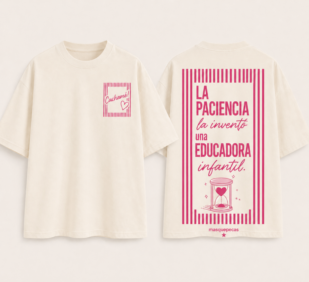 Camiseta Educadora - "La paciencia la inventó una educadora infantil"